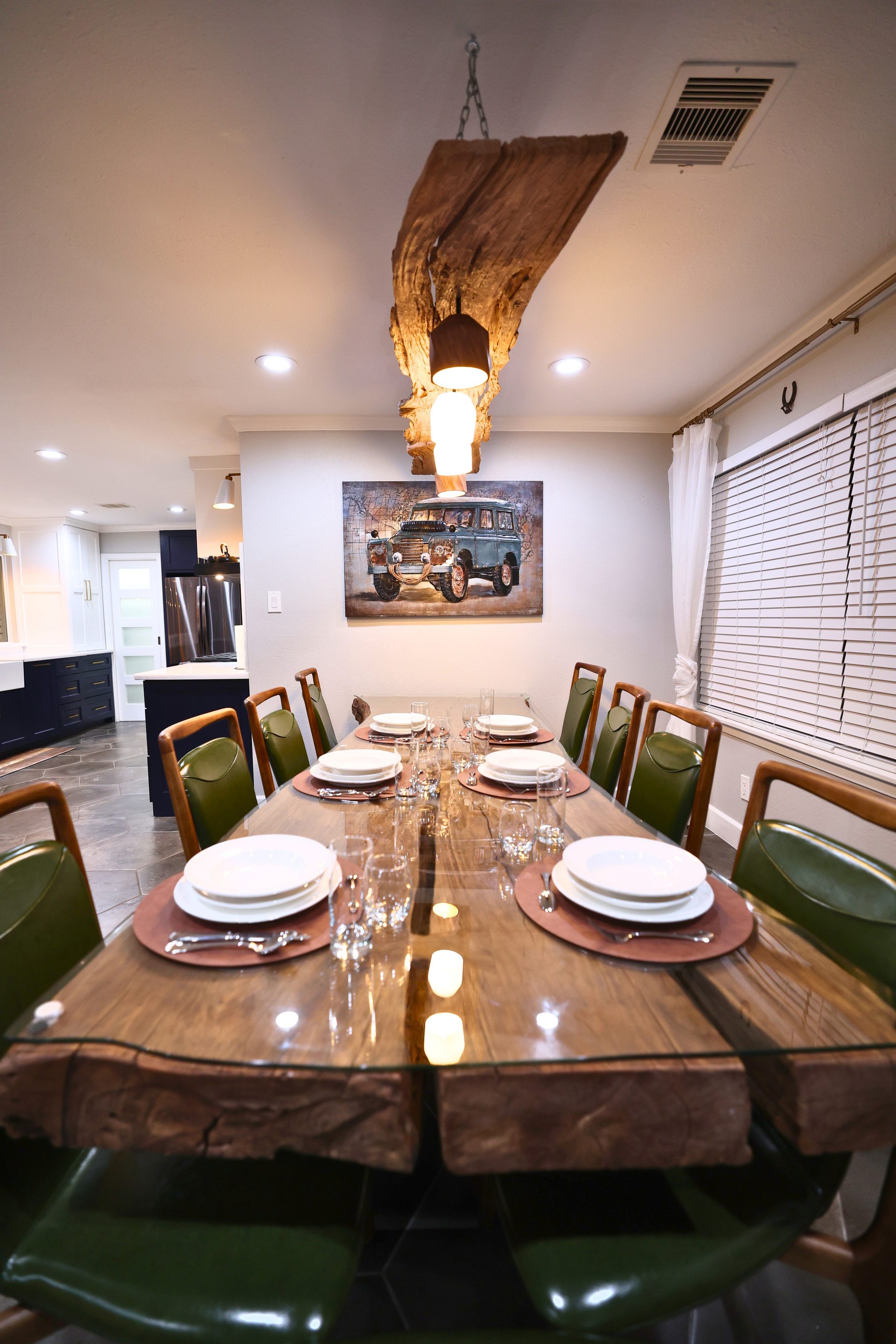 Live-edge dining table